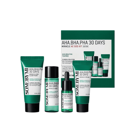 AHA BHA PHA 30 Days Miracle AC SOS Kit [4pcs]