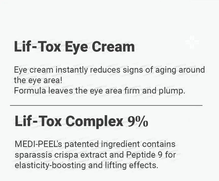 Medi-Peel – Peptide 9 Volume Lif-Tox Eye Cream, 20ml Medi-Peel