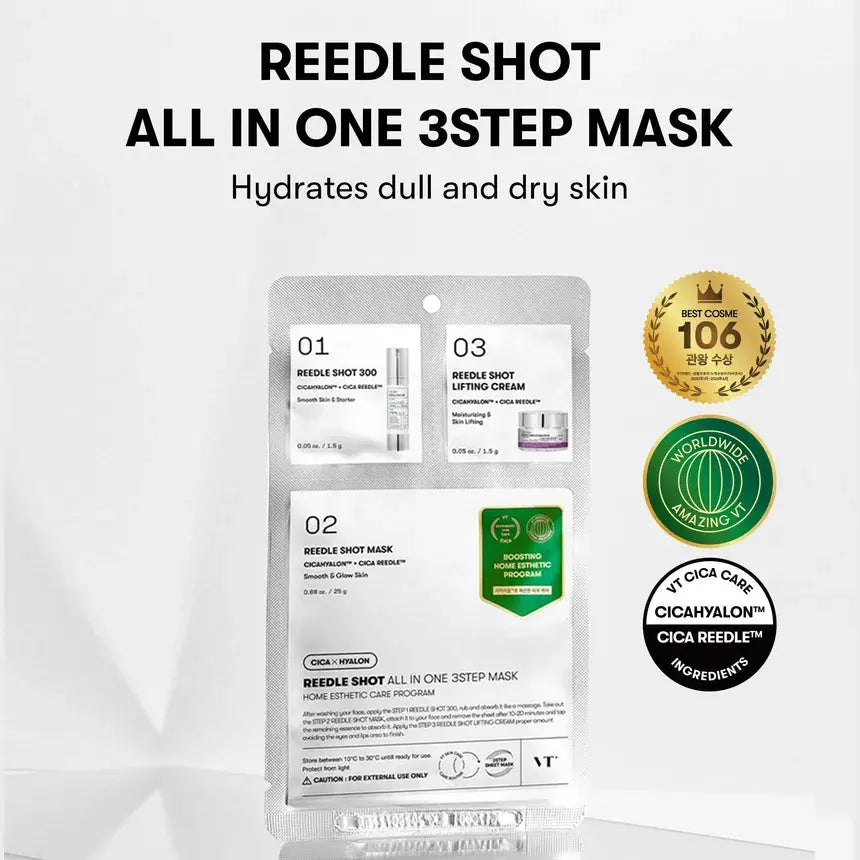 VT Cosmetics – Reedle Shot All-in-One 3-Step Mask VT Cosmetics
