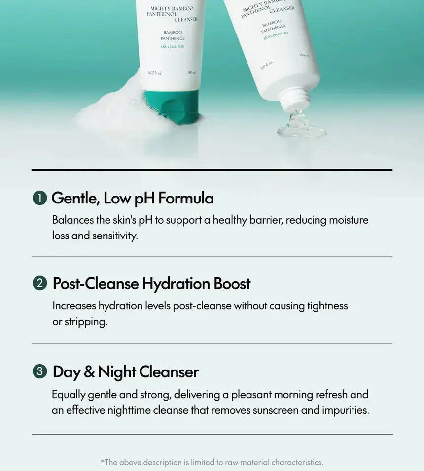 PURITO – Mighty Bamboo Panthenol Cleanser, 150ml PURITO