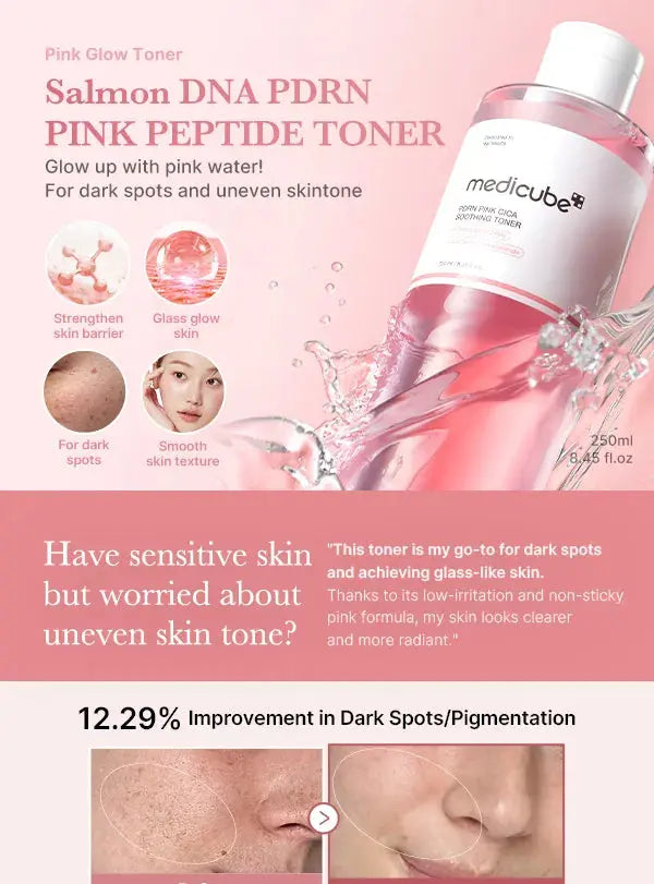 Medicube - PDRN Pink Cica Soothing Toner, 250ml Medicube
