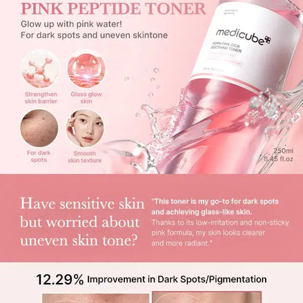 Medicube - PDRN Pink Cica Soothing Toner, 250ml Medicube
