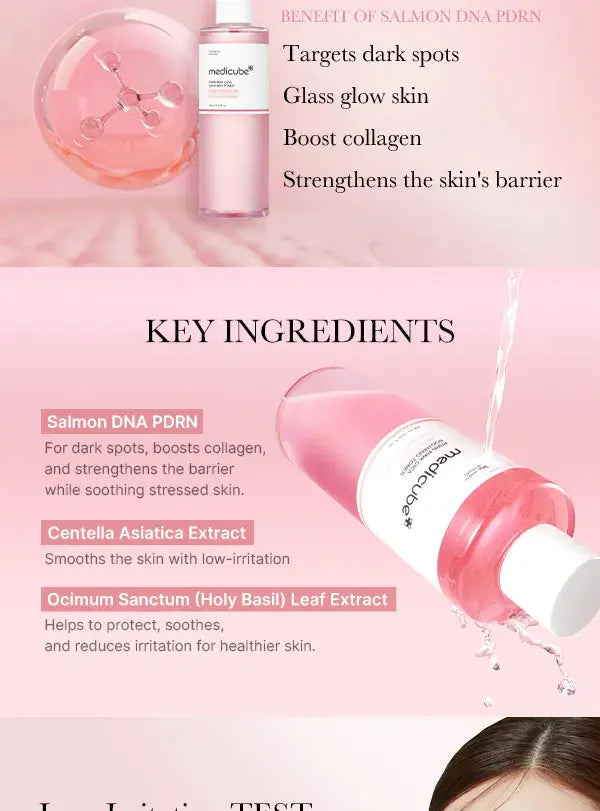 Medicube - PDRN Pink Cica Soothing Toner, 250ml Medicube