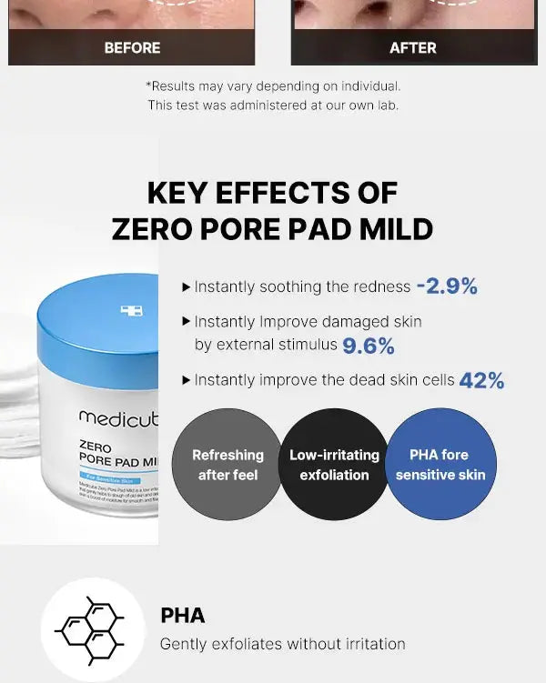 Medicube - Zero Pore Mild Pad, 155g Medicube