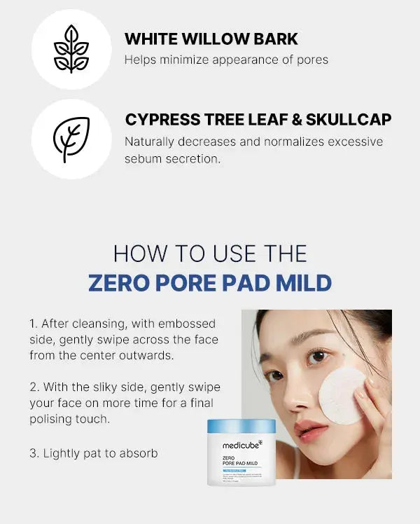 Medicube - Zero Pore Mild Pad, 155g Medicube