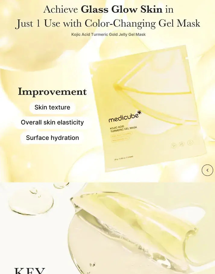 Medicube - Kojic Acid Turmeric Brightening Gel Mask - 28g Medicube