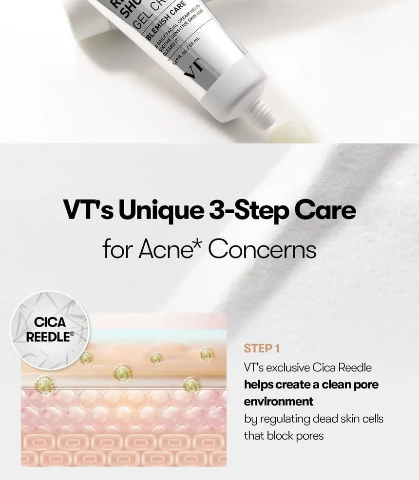 VT Cosmetics – Garlic AC Reedle Shot Gel Cream, 50ml VT Cosmetics