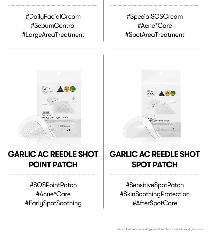 VT Cosmetics – Garlic AC Reedle Shot Gel Cream, 50ml VT Cosmetics