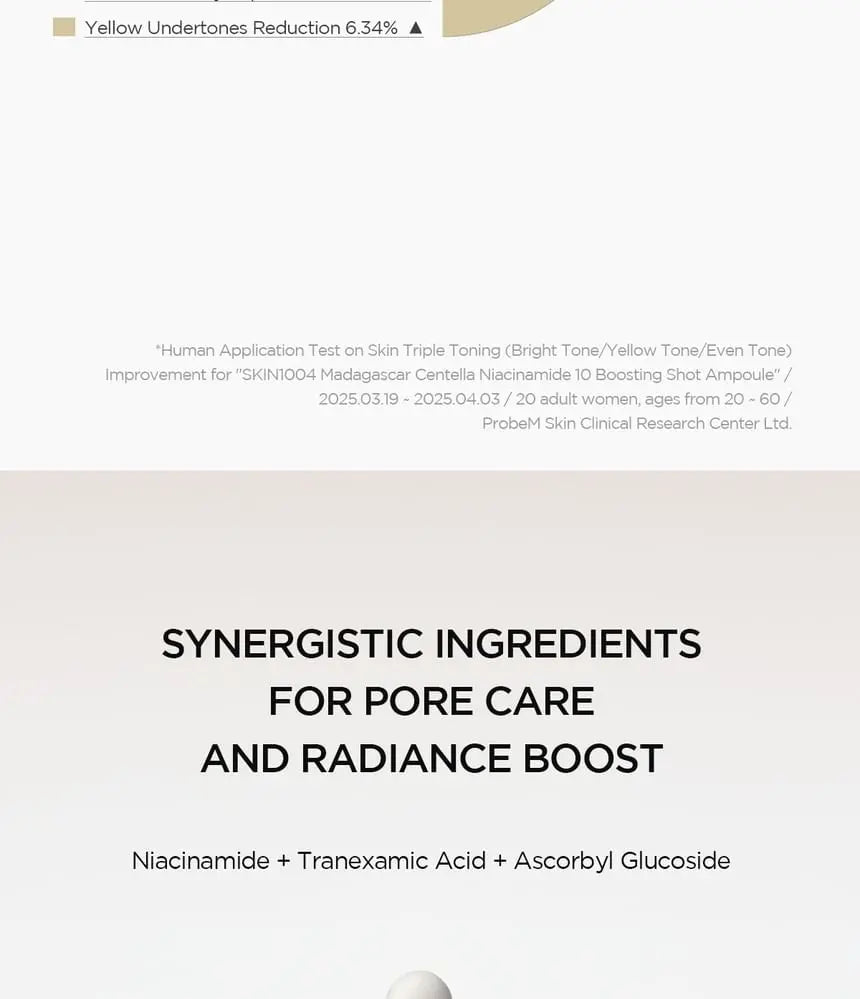 SKIN1004 - Madagascar Centella Niacinamide 10 Boosting Shot Ampoule, 30ml SKIN1004