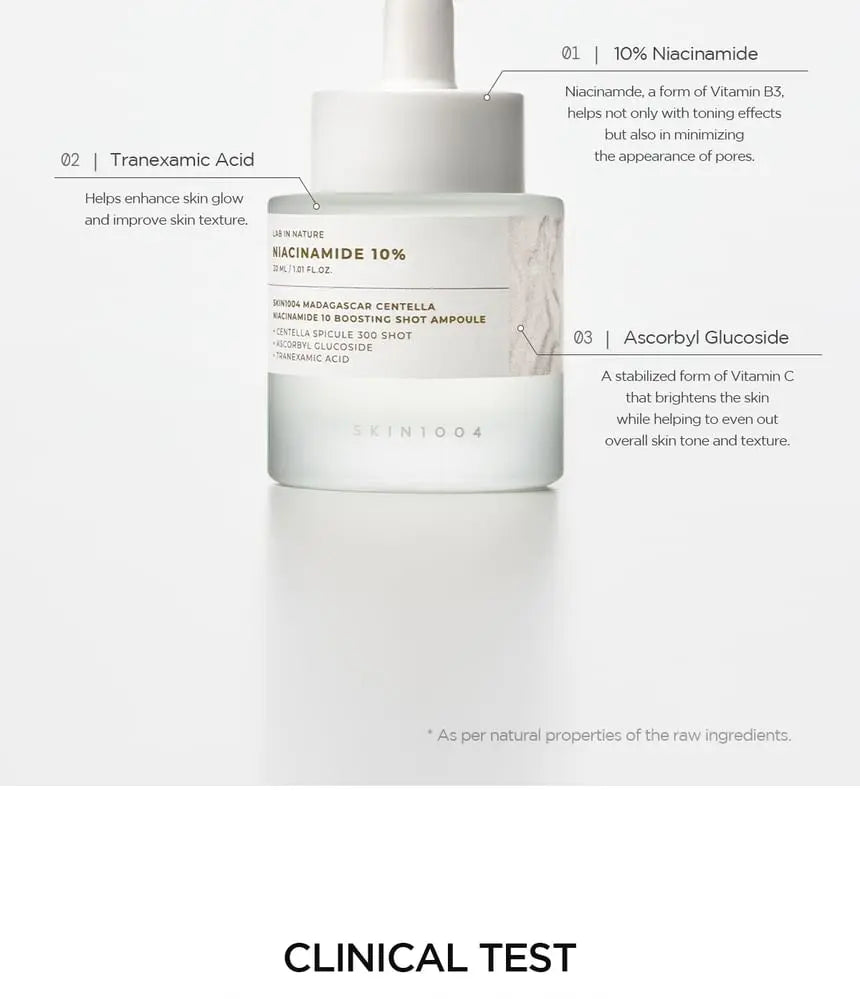 SKIN1004 - Madagascar Centella Niacinamide 10 Boosting Shot Ampoule, 30ml SKIN1004