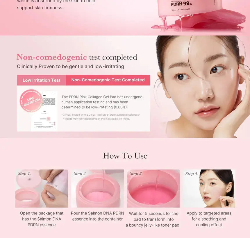 Medicube - PDRN Pink Collagen Toning Gel Toner Pad, 120ml (70pcs) Medicube