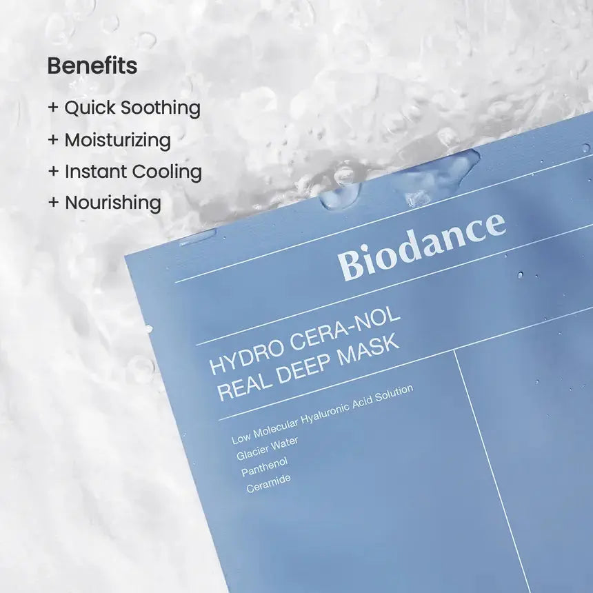 Biodance – Hydro Cera-Nol Real Deep Mask, 34g x 4pcs Biodance