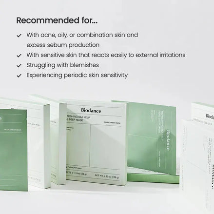 Biodance – Refreshing Sea Kelp Real Deep Mask 1 Box, 34g*4 Biodance