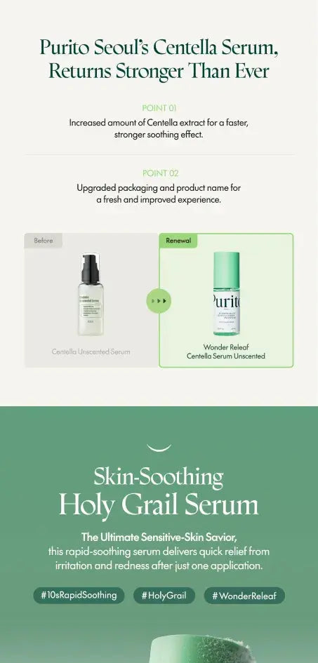 Purito - Wonder Releaf Centella Serum, 60ml PURITO