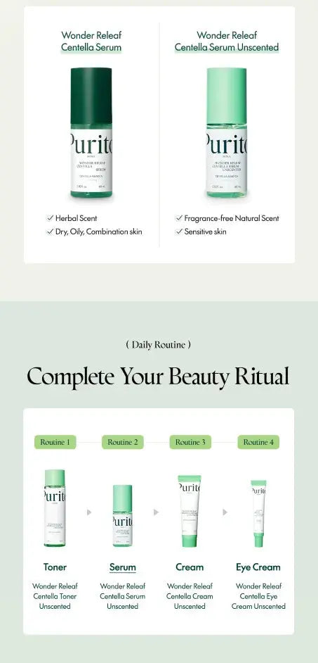 Purito - Wonder Releaf Centella Serum, 60ml PURITO