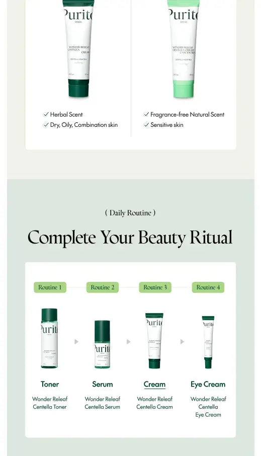 Purito - Wonder Releaf Centella Cream, 50ml PURITO