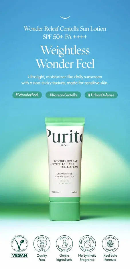 PURITO - Wonder Releaf Centella Daily Sun Lotion, 60ml PURITO