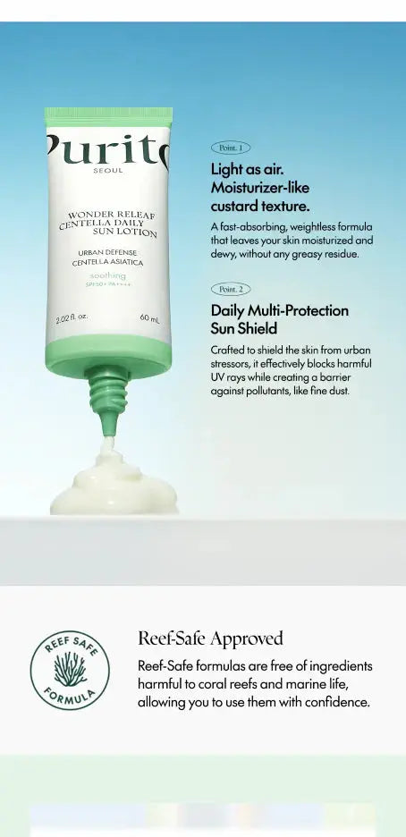 PURITO - Wonder Releaf Centella Daily Sun Lotion, 60ml PURITO