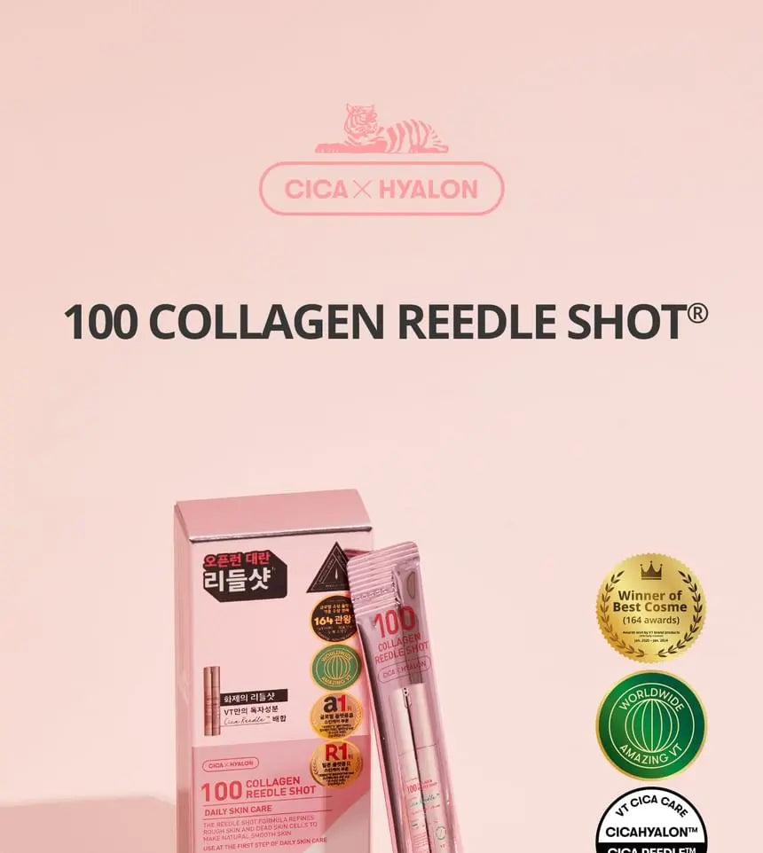 VT Cosmetics – Collagen Reedle Shot 100 Stick Pouch – 2ml*10ea VT Cosmetics