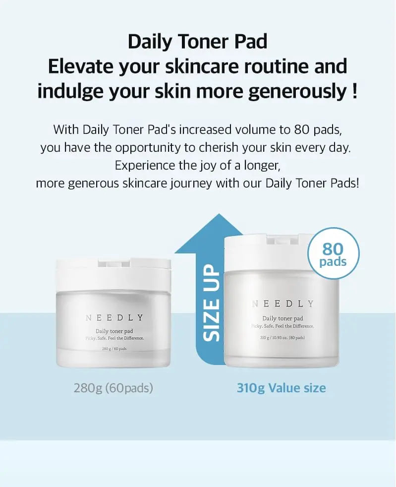 NEEDLY - Daily Toner Pad - 310g/80pads NEEDLY