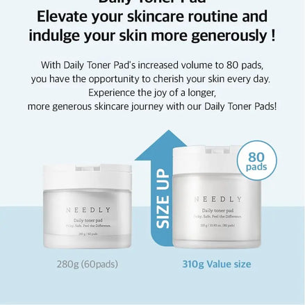 NEEDLY - Daily Toner Pad - 310g/80pads NEEDLY