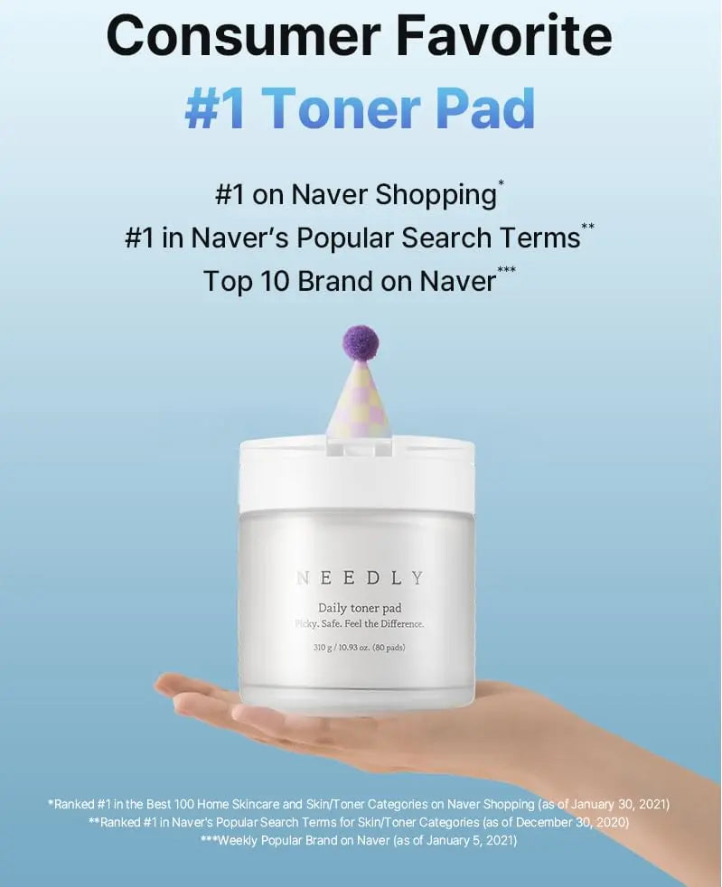 NEEDLY - Daily Toner Pad - 310g/80pads NEEDLY
