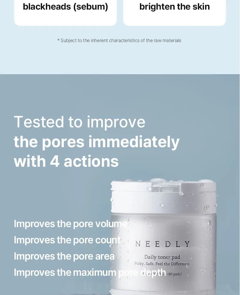 NEEDLY - Daily Toner Pad - 310g/80pads NEEDLY