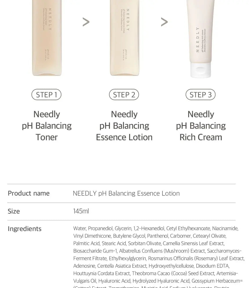 NEEDLY - PH Balancing Essence Lotion, 145ml NEEDLY