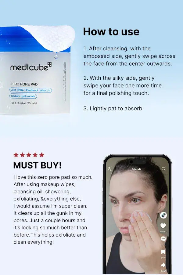 Medicube - Zero Pore Pad 2.0 70 Pcs Medicube