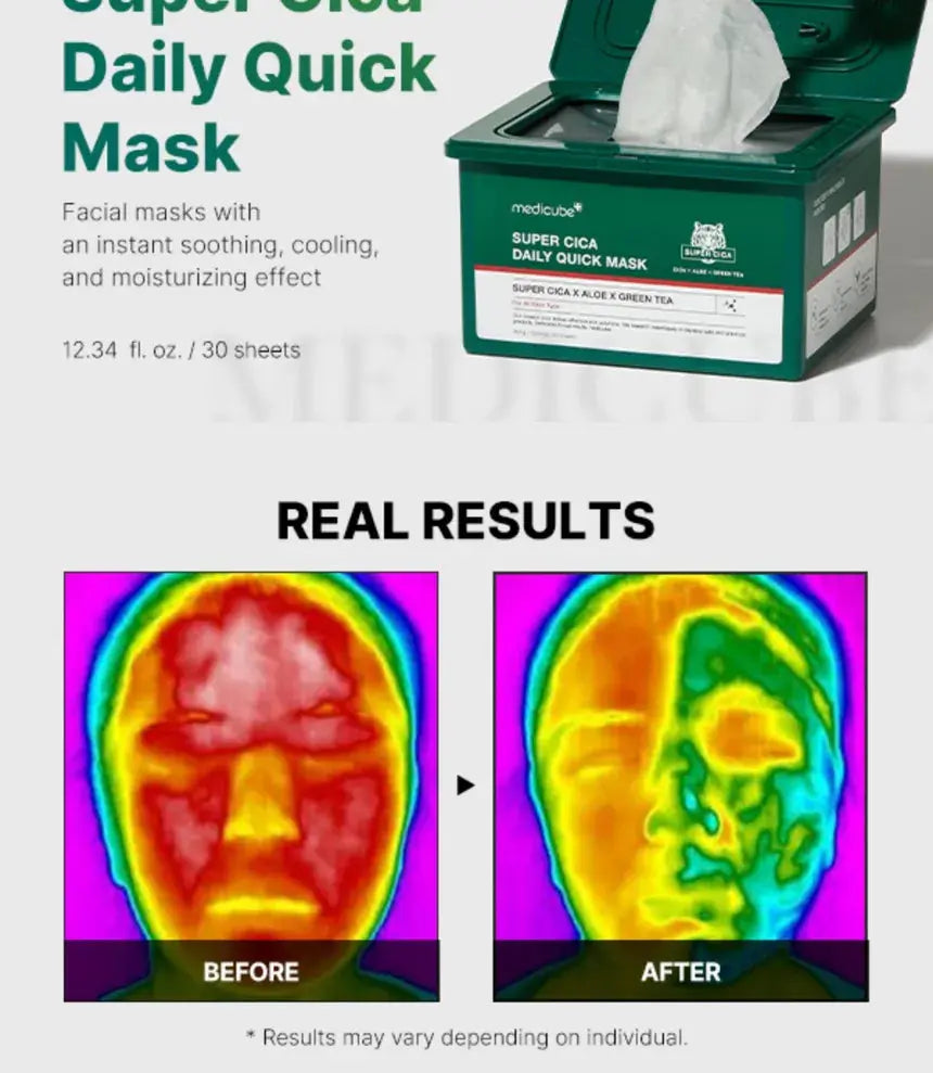 Medicube - Super Cica Daily Quick Mask, 30pcs Medicube
