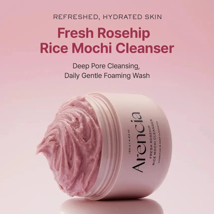 Arencia – Fresh Rosehip Mochi Cleanser, 120g Arencia