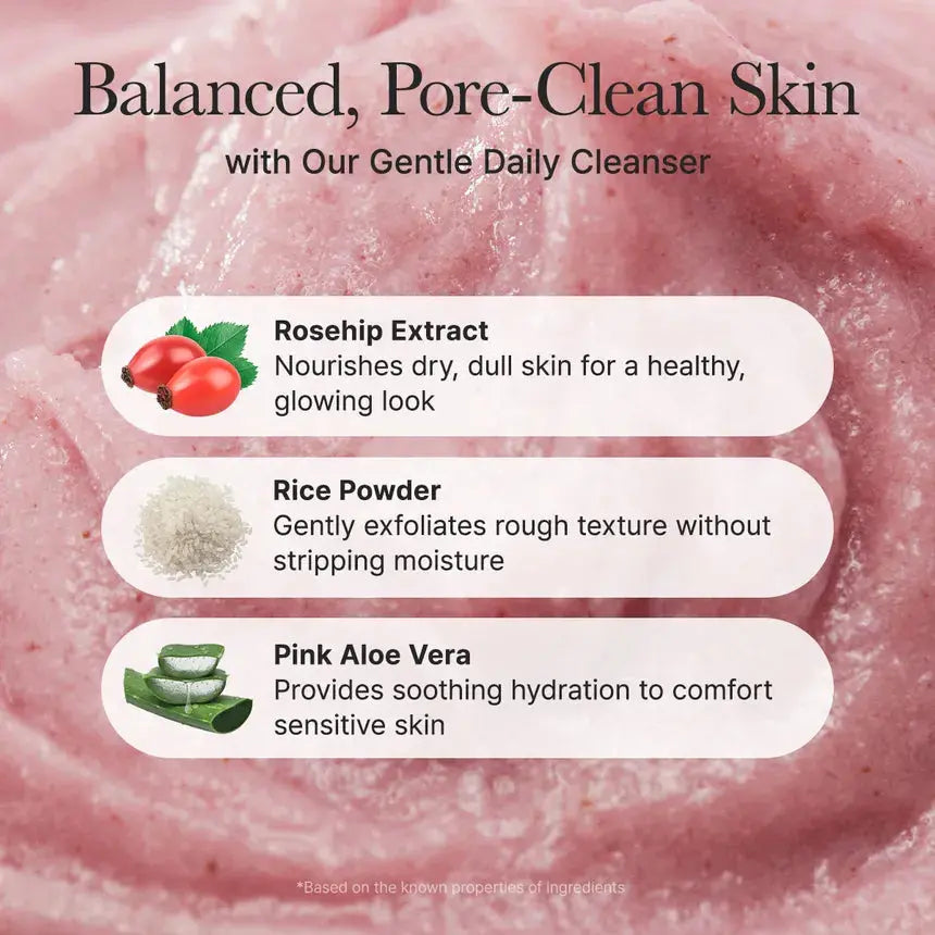 Arencia – Fresh Rosehip Mochi Cleanser, 120g Arencia