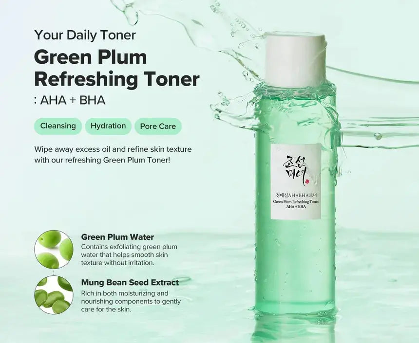Beauty of Joseon – Green Plum Refreshing Toner: AHA + BHA, 150ml Beauty of Joseon