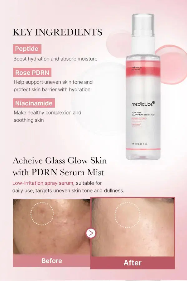 Medicube - PDRN Pink Glutathione Serum Mist - 100ml Medicube