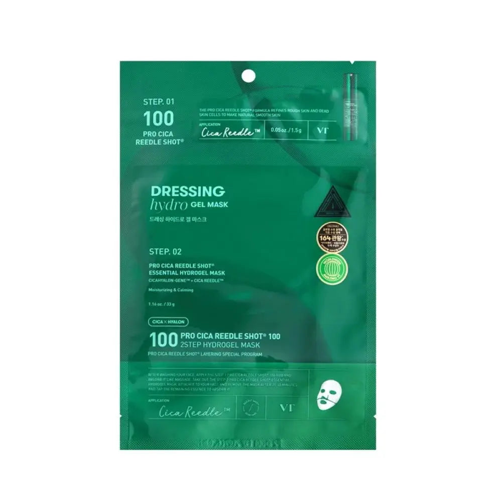 VT Cosmetics – Pro Cica Reedle Shot 100 2-Step Hydrogel Mask, 1pcs VT Cosmetics