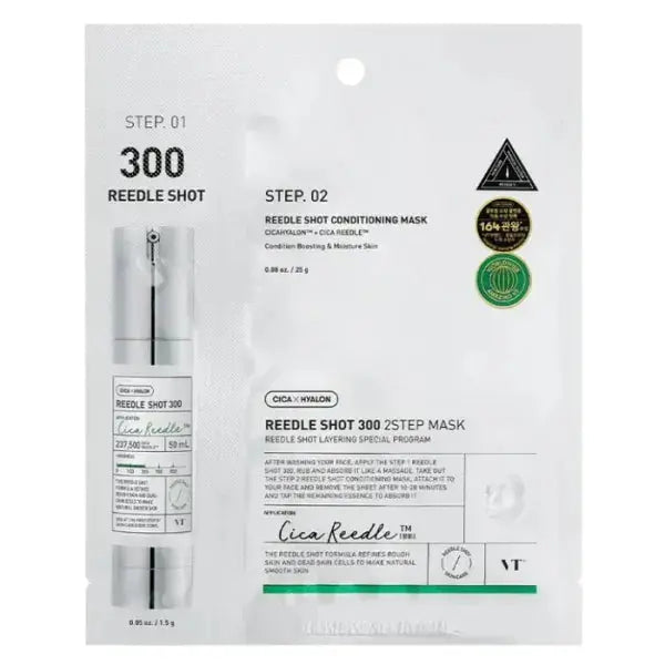 VT Cosmetics – Reedle Shot 300 2-Step Mask, 1pc VT Cosmetics